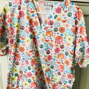 Scrub top is too big